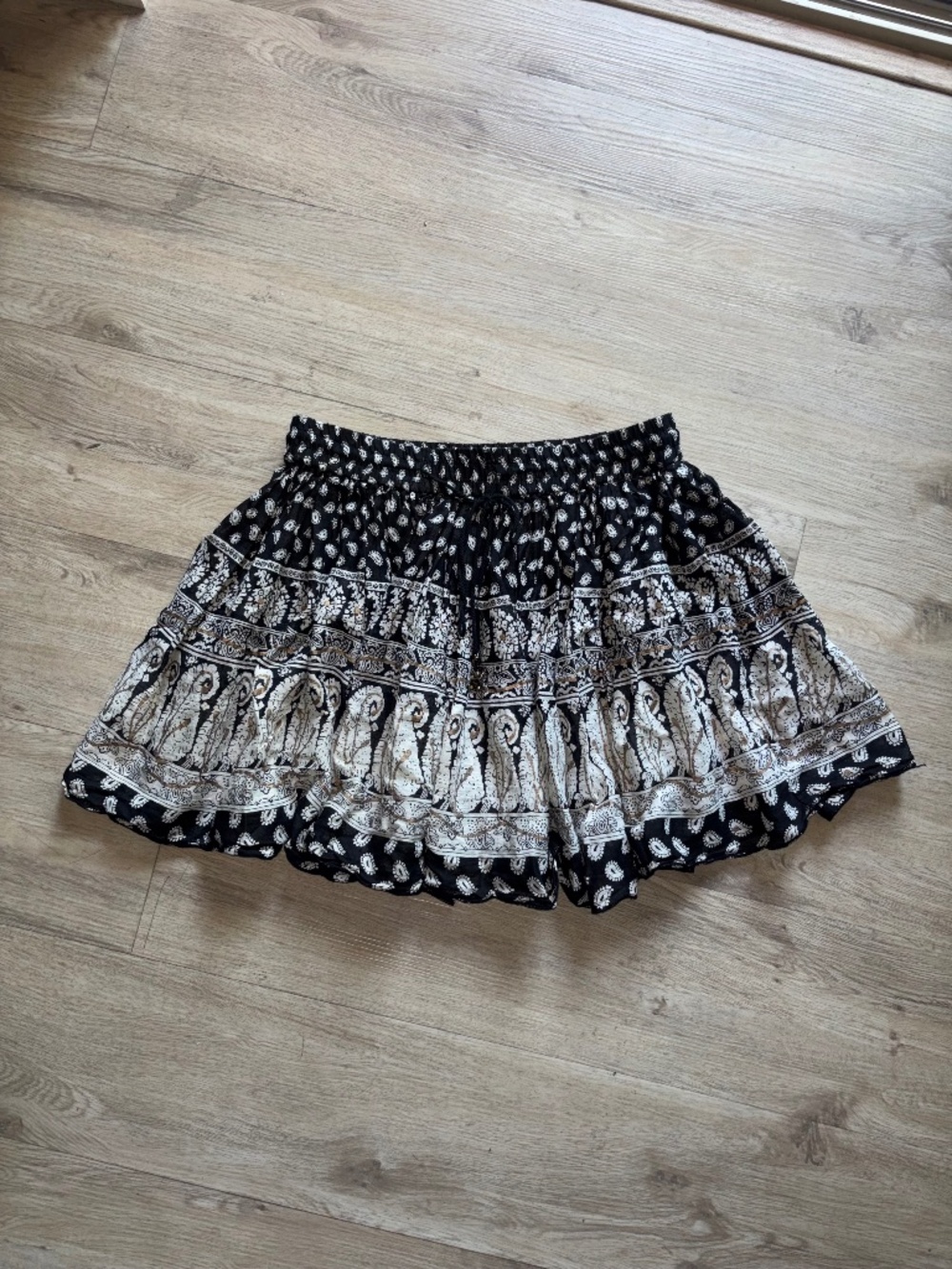 Band of gypsies Boho Mini Skirt Paisley print Cotton